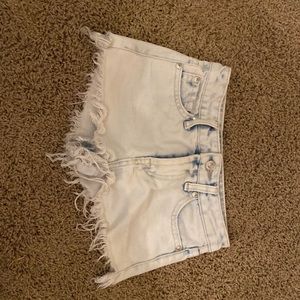 7 For All Mankind white wash little girls shorts